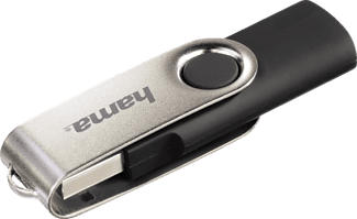 HAMA Rotate - clé USB (32 GB, Noir/Argent)