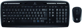 LOGITECH Wireless Combo MK330 - Tastiera, mouse (Nero)
