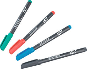 ISY IMA-1000 MARKER FOR CD/DVD/BD - Marker (Schwarz/Rot/Blau/Grün)