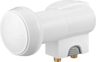 GOOBAY Universal - Twin LNB (Blanc/Gris)