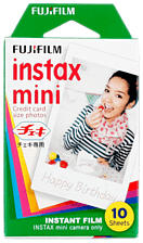 FUJIFILM Instax Mini 10 Stücke - Instant Film (Weiss)