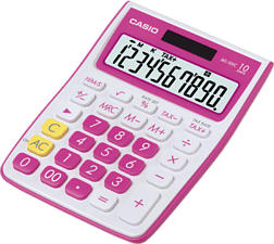 CASIO MS-10VC-RD, rosso - Calcolatrice tascabile