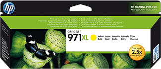HP 971 XL, yellow - (Jaune)
