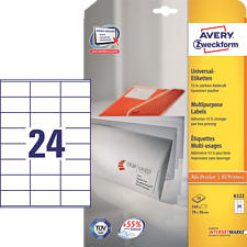 ZWECKFORM 6122Z UNIVERSALETIKETTEN - (Weiss)