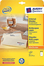 ZWECKFORM 6125Z ETIKETTEN 10S/10PCS WHITE - (weiß)