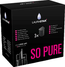 LAURASTAR Cartucce anticalcare LIFT per filtrare l'acqua - confezione da 3 pezzi - Filtri anticalcare (Nero)