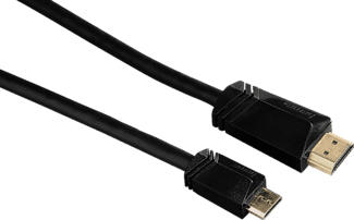 HAMA Câble mini-HDMI High Speed, 1.5 m - Mini câble HDMI. (Noir)