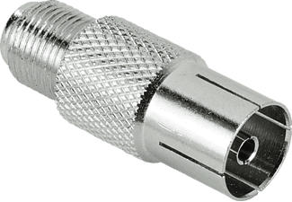 HAMA 122488 ADAPTER SAT/COAX F/F - Adapter (Silber)