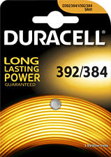 DURACELL 392/384/SR41/AG3 - Batteria a bottone (Argento)