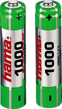 HAMA 87055 NIMH AAA 1000MAH 2PCS - Pile