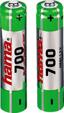 HAMA 56801 NIMH AAA 700MAH 2PCS - Batterie (Grün)