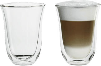 DE-LONGHI DOPPELWANDGLÄSER LATTE MACCHIATO 2PCS - Gläser (Durchsichtig)