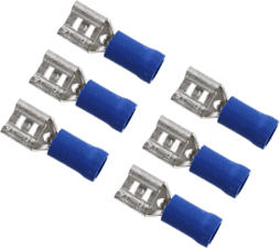 AIV Réceptacle lame - Douille de connexion plate (Bleu/Argent)