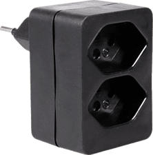 SCHOENENBERGER presa multipla 2 x Typ 13, nero - (Nero)