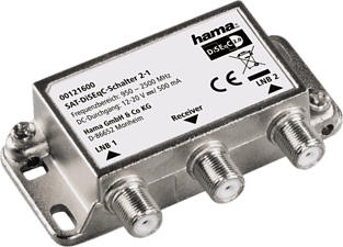 HAMA 121600 - Livello DiSEqC: 2.0 (Argento)