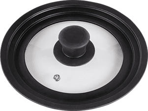 XAVAX 111544 UNI LID WITH STEAM - Deckel (Transparent/Schwarz)