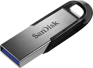 SANDISK Ultra Flair - Chiavetta USB (128 GB, Argento/Nero)