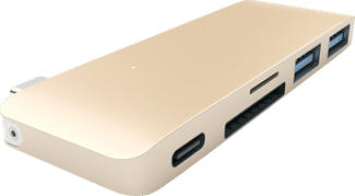 SATECHI PASSTHROUGH - Mozzo USB (Oro)