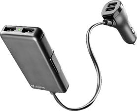 CELLULAR LINE CBRUSB4FAMILY7AK - Chargeur de voiture (Noir)