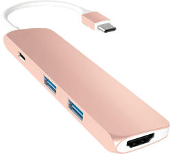 SATECHI ST-CMAR - Adattatore multiporta Type-C (Oro rosa)