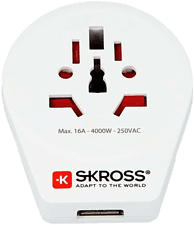 SKROSS World to Europa - Adapter (Weiss)