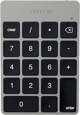 SATECHI Slim wireless rechargeable keypad ST-SALKPM - Clavier numérique (Gris)