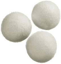 XAVAX 111377 WOLLTROCKNERBAELLE 3PCS Trocknerbälle (Weiss)