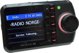 TINY AUDIO C5 - DAB+ Autoradio Adapter (Schwarz)