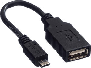ROLINE 11.02.8311 - Adapterkabel USB-A zu Micro-USB (Schwarz)