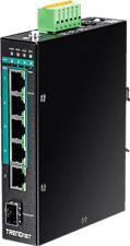 TRENDNET TI-PG541 Gigabit PoE+ à 5 ports - Switch (Noir)