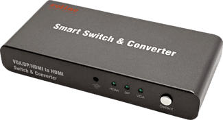 ROLINE 14.01.3568 - Convertitore/switch video (Nero)