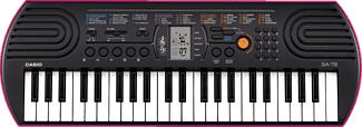 CASIO SA78 - Musikinstrument (Schwarz/pink)