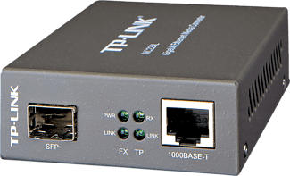 TP-LINK MC220L - Medienkonverter (Schwarz)