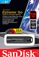 SANDISK Extreme® Go - clé USB (128 GB, Noir)