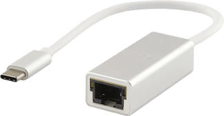 LMP 15995 - Adaptateur USB-C vers Gigabit Ethernet (Blanc/Argent)