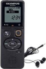 OLYMPUS VN-541PC + E39 - Diktiergerät (Schwarz)