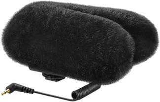 SENNHEISER MZH 440 - Pare-brise en fourrure pour microphone stéréo MKE 440 Shotgun (Noir)