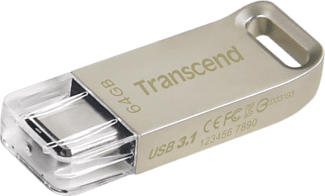 TRANSCEND JetFlash 850 - USB-Stick (64 GB, Silber)