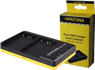 PATONA Dual USB NP-W126 - Caricabatterie