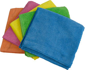 COPLAX SHINE MICROFIBER TOWEL 5PCS - Mikrofasertuch (Blau/Gelb/Pink/Orange/Grün)