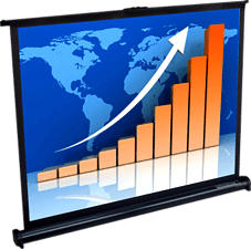 LUMENE TableShow 80V - Beamer-Leinwand (40 ", 81 cm x 61 cm, 4:3)