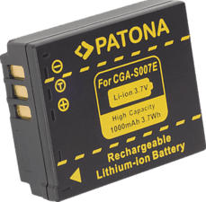 PATONA Batteria per Panasonic CGA-S007E - (Nero)