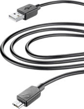 CELLULAR LINE USB CABLE HOME XL - Micro USB Kabel (Schwarz)