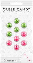 MediaMarkt CABLE CANDY Small Beans - Fissaggio dei cavi (Verde/Rosa)