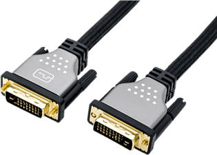 ROLINE Monitorkabel - DVI, ST-ST, (24+1) dual link (Schwarz, silber)