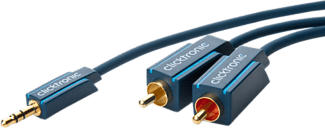 CLICKTRONIC 70471 - MP3-Adapterkabel (Blau)