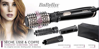 BABYLISS AS200CHE - Warmluftbürste (Schwarz)