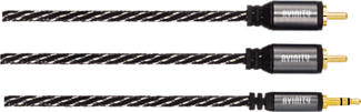 AVINITY 2x RCA/Audio Kabel - RCA-Kabel (Schwarz)