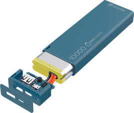 CELLULAR LINE FREEPOWER SLIM 10000MAH BLUE - Ladegerät (Blau)