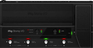 IK MULTIMEDIA iRig Stomp I/O - USB-Kurbelgarnitur (Schwarz)